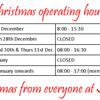 SCM is open over Christmas and New Year